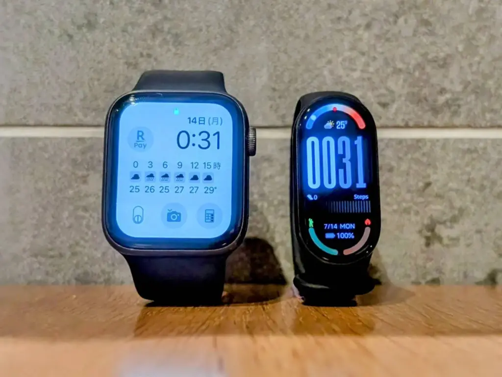 Xaomi Smart Band10とApple Watch4